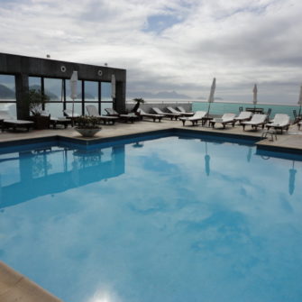 Hotel Atlantico Copacabana's pool on the terrace - being30.com