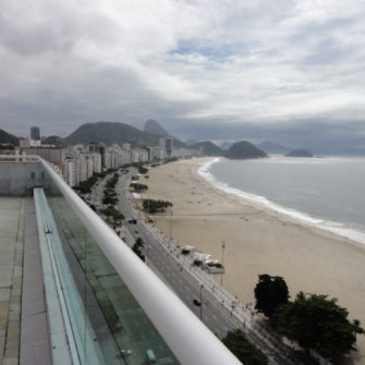View up the beach from Hotel Atlantico Copacabana - being30.com