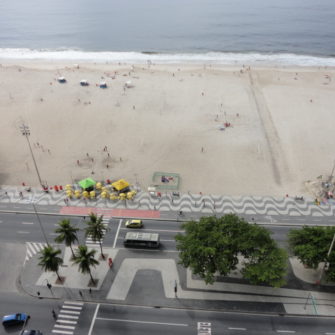 Hotel Atlantico Copacabana is right on the beach - being30.com