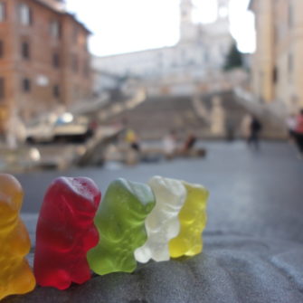 Bears in Front of The Spanish Steps | Bears on Tour | being30.com