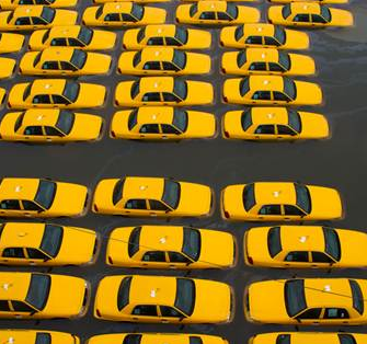 New York Cabs After Sandy